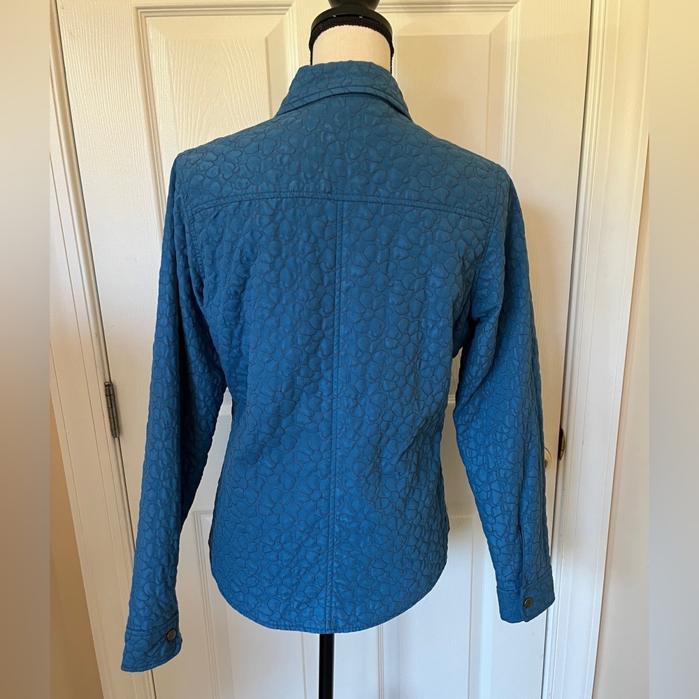 Ariat Teal Blue Quilted Western Riding Equestrian Jacket S - Picture 5 of 12